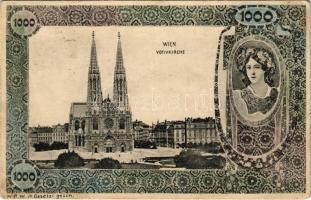 1910 Wien, Vienna, Bécs; Votivkirche / church. Art Nouveau (EK)
