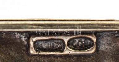 Ezüst(Ag) miniatűr gólya, jelzett, m: 4,5 cm, nettó: 15,8 g