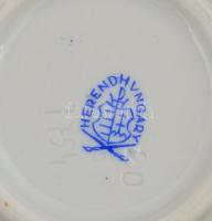 2 db Herendi tálka. Kézzel festett, jelzett, hibátlan. d:7 cm, 5x5 cm