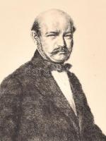 Boldizsár István (1897-1984): Semmelweis. Rézkarc, papír, jelzett. Lap szélén szakadásokkal, rézkarc...