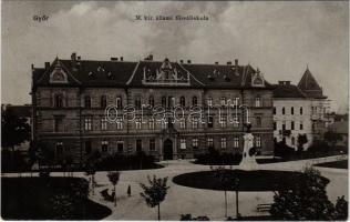 1908 Győr, M. kir. állami főreáliskola. W. L. 2071.