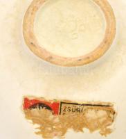 Iparművészeti Vállalatos Gorka füles tálka, mázas kerámia, jelzett, hibátlan, 18x12 cm