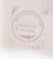 Boldizsár István (1897-1984): Faluszéle. Rézkarc, papír, sérült, jelzett a rézkarcon (Boldizsár 1971...