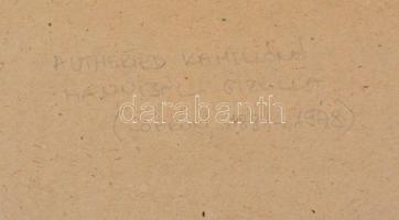 Autheried Camilloné Hannibál Gizella (1881-1978): Veszprémi vár. Tus, papír, üvegezett keretben. 16,...