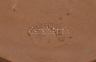 3 db jelzett mázas kerámia tál: Mónus Ferenc (1931-1999), Szabó Lajosné, Mezőtúr. Korond. d: 22-31 c...