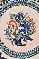 2 db nagy méretű tál: Mónus Ferenc (1931-1999). mázas kerámia, jelzett. 41 cm