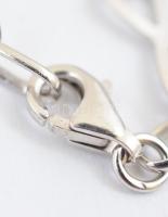 Ezüst(Ag) karkötő apró színes kövekkel, fa motívummal, jelzett, h: 17 cm, bruttó: 4,36 g