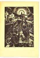 Dallos Hanna (1907-1945): Mi atyánk. 10 db fametszet. Bp., é.n., Kir. Magyar Egyetemi Nyomda. Tűzött...
