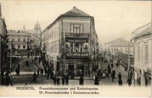Przemysl, Franziskanergasse und Kasimirgasse / Sklad Ubiorów Meskich / streets, shop of Eisner