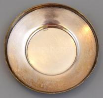 WMF mokkás készlet. 6 db csésze, aljjal. Jelzett alpakka, porcelán betéttel. Hibátlan