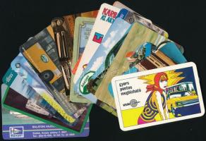 cca 1975-2018 27 db közlekedés témájú kártyanaptár