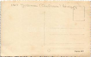 1917 Jassionov (Galícia), 34. gyalogezred trén lóvizsga / WWI K.u.K. military, horse exam in winter....