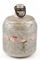 Alumínium turista gázpalack, műszaki adatokkal az alján, m: 19 cm