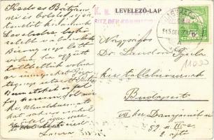 1915 Nagykapos, Velké Kapusany; Fő utca, Grünbaum Jakab, Paulik Albert, Fried Menyhért üzlete. Heima...