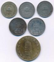 1915. 10f Cu-Ni-Zn + 1915. 10f Fe + 1916. 20f Fe (2x) + 1918KB 10f Fe + 1995. 100Ft Cu-Ni-Zn T:2,2-