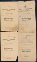 1951-1952 11 db Tejszállítási könyvecske, Sárvár, Nyugat-Dunántuli Sajt és Vajtermelő Nemzeti Vállalat
