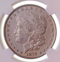 Amerikai Egyesült Államok 1878. 1$ Ag "Morgan" NGC kapszulában lezárva "3885079-043&q...