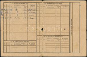 1947 Önellátói igazolvány az 1947/48. gazdasági évre