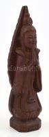 Istennő. Faragott keményfa figura, fa talapzaton 25 cm