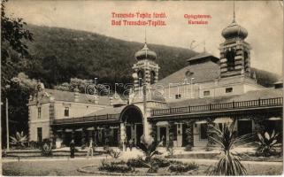 1909 Trencsénteplic, Trencianske Teplice; Gyógyterem. Wertheim Zsigmond kiadása / Kursalon / spa, bath (EK)