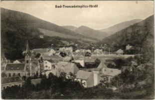 Trencsénteplic, Trencianske Teplice; látkép. Wertheim Zsigmond kiadása / general view (EK)