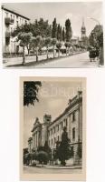 Kaposvár. Képzőművészeti Alap Kiadóvállalat - 6 db modern képeslap (megyei könyvtár, utca, Berzsenyi...