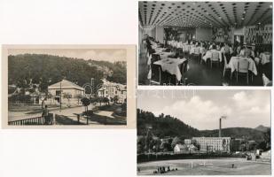 Salgótarján. Képzőművészeti Alap Kiadóvállalat - 6 db modern képeslap (Karancs szálló étterme, belső...