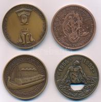 Vegyes 4db-os MÉE emlékérem tétel, benne Ligeti Erika (1934-2004) 1973. "MÉE 4. Vándorgyűlése -...