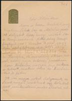 1917.V.26 I. világháború K.u.K. Kanonenbatterie (tüzérség) katonájának tábori postai levele, Isonzo ...