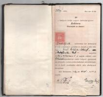 1912-16 A Budapesti Kir. Magyar Tudomány-Egyetem német-francia szakos, izraelita vallású hallgatóján...