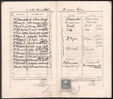 1912-16 A Budapesti Kir. Magyar Tudomány-Egyetem német-francia szakos, izraelita vallású hallgatóján...