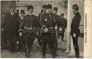 Nazim pasa a főhadiszálláson / Nazim Pasha, Ottoman Chief of Staff of the Ottoman Army during the First Balkan War of 1912-13. (EK)