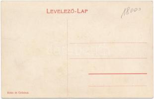 SMS "Temes" monitor Budapesten, legénység a fedélzeten. Dunaflottilla. Kohn és Grünhut kia...