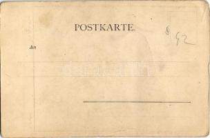 Die Dorfschöne / Gentleman cat with lady cat. Fr. A. Ackermann Kunstverlag Künstlerpostkarte No. 107...