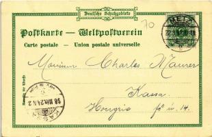 1898 Kamerun, Plantage am Kriegshafen, Gouvernements-Gebäude, v. Puttkamer / plantation, government ...