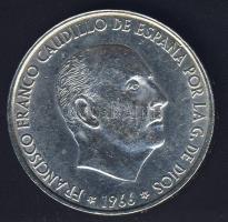 Spanyolország 1966(66) 100P Ag "Franco" T:2