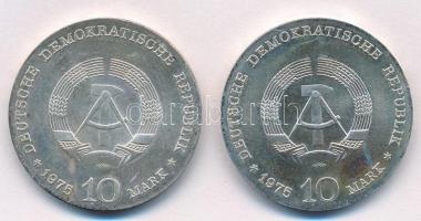 NDK 1975G 10M Ag "Albert Schweitzer" (2db) T:1- patina
DRG 1975G 10 Mark "Albert Sch...