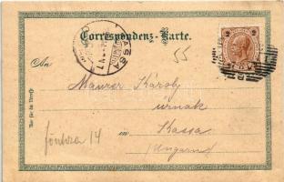 1898 Wien, Vienna, Bécs I. Aug. Sirk zum Touristen. Gruss aus der Jubiläums-Ausstellung! Kärnthnerst...