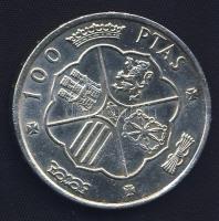 Spanyolország 1966(66) 100P Ag "Franco" T:2