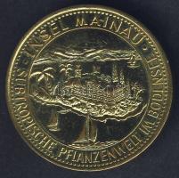 NSZK 1960-as évek dekoratív aranyozott BR bárca (Wertmarke) "Insel Mainau" T:2