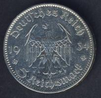 Német 3. Birodalom 1934A 5M Ag "Garnisonkirche" T:3+