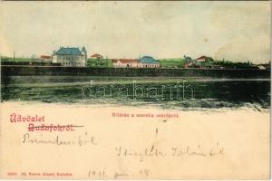 1901 Budapest XXII. Budafok, kilátás a Macska csárdából. Ifj. Simon József kiadása (fl)