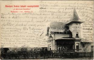 1912 Budapest XI. Doktor László vendéglője a Fatornyos hazádhoz, étterem. Albert utca 3. (EK)