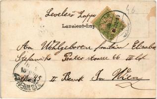 1904 Budapest XX. Kossuthfalva (Erzsébetfalva), utca, templom. Art Nouveau, floral (fl)