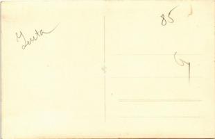 1941 Zenta, Senta; bevonulás, magyar zászlók, díszkapu "Magyar feltámadás" felirattal / en...