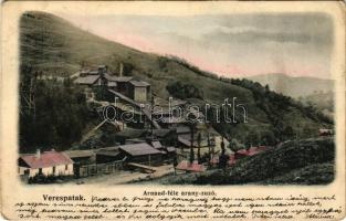 Verespatak, Goldbach, Rosia Montana; Arnaud féle aranyzúzda, aranybánya / gold mine (EK)