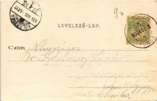 1904 Korond, Corund; Tulipán lak. Klimatikus gyógyhely. Gáspár Gyula kiadása / spa advertisement, vi...