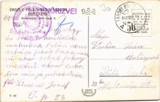 1940 Szamosújvár, Gherla; bevonulás, harckocsik / entry of the Hungarian troops, tanks + "M. ki...