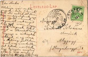 1911 Hátszeg, Hateg; Fő tér, szálloda, B. Popovits üzlete, Kendeffy kastély (Őrboldogfalva). Mester ...