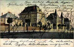 1907 Temesvár, Timisoara; Józsefvárosi pályaudvar, vasútállomás / railway station